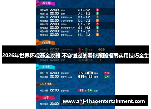 2026年世界杯观赛全攻略 不容错过的看球策略指南实用技巧全集 2026年世界杯观赛全攻略 不容错过的看球策略指南实用技巧全集